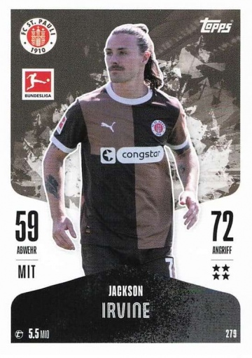 279 Jackson Irvine ( MABL24/25 )
