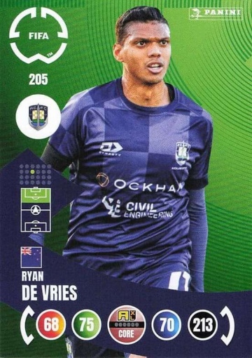 205.  Ryan De Vries (Auckland City FC) (PAXLCWC25)