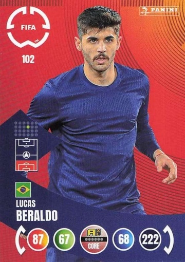 102.  Lucas Beraldo (Paris Saint-Germain) (PAXLCWC25)