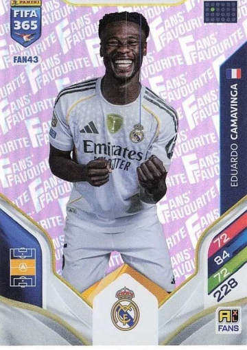 FAN43 (pink) Eduardo Camavinga (Real Madrid C.F.) (PF365AXL26)