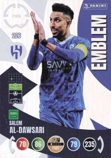 226.  Emblem / Salem Al-Dawsari (Al-Hilal SFC) (PAXLCWC25)