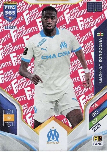FAN27 (rot) Geoffrey Kondogbia (Olympique de Marseille) (PF365AXL26)