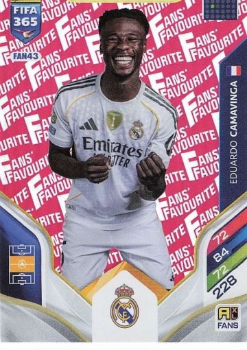 FAN43 (rot) Eduardo Camavinga (Real Madrid C.F.) (PF365AXL26)
