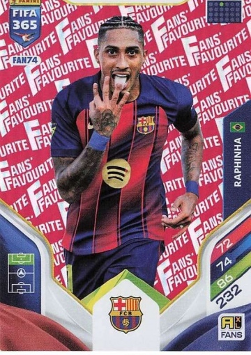 FAN74 (rot) Raphinha (FC Barcelona) (PF365AXL26)