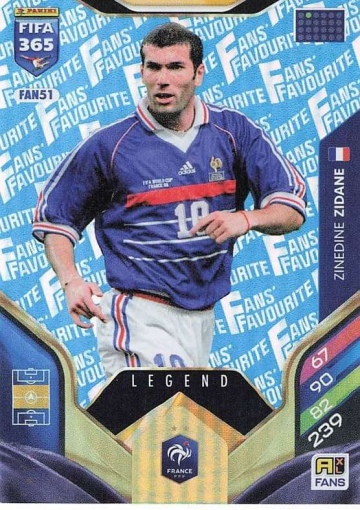 FAN51 (blau) Zinédine Zidane (France) - Legend (PF365AXL26)