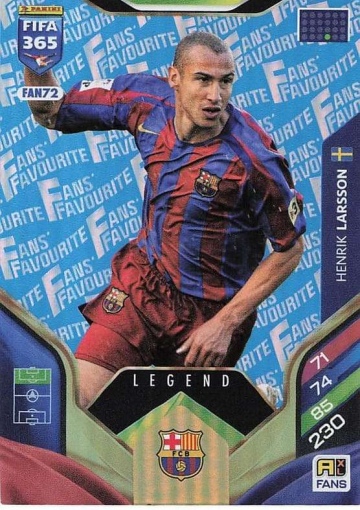 FAN72 (blau) Henrik Larsson (FC Barcelona) - Legend (PF365AXL26)