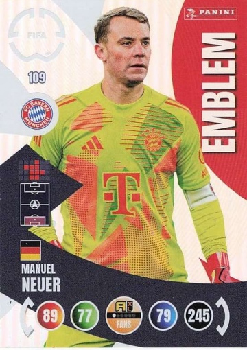 109.  Emblem / Manuel Neuer (FC Bayern München) (PAXLCWC25)