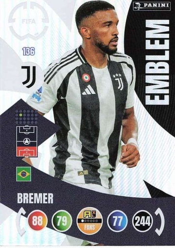 136.  Emblem / Bremer (Juventus) (PAXLCWC25)