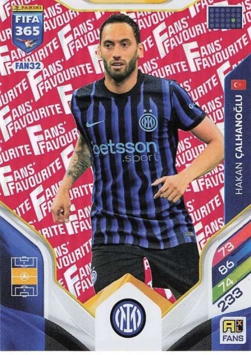 FAN32 (rot) Hakan Çalhanoğlu (FC Internazionale Milano) (PF365AXL26)