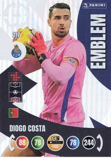 217.  Emblem / Diogo Costa (FC Porto) (PAXLCWC25)